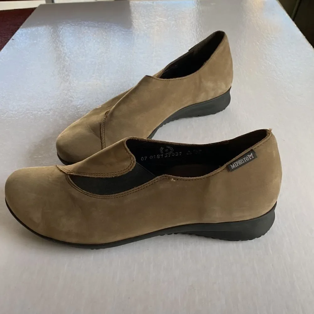 MEPHISTO Air Jet Women’s Nubuck Leather Shoes Size 6 1/2